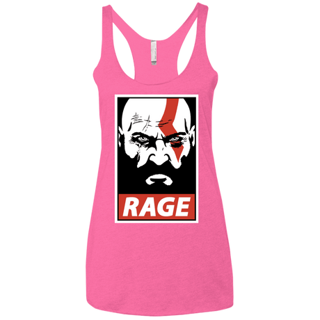 T-Shirts Vintage Pink / X-Small Spartan Rage Women's Triblend Racerback Tank