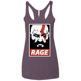 T-Shirts Vintage Purple / X-Small Spartan Rage Women's Triblend Racerback Tank