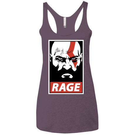 T-Shirts Vintage Purple / X-Small Spartan Rage Women's Triblend Racerback Tank