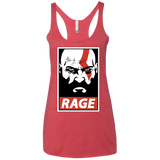 T-Shirts Vintage Red / X-Small Spartan Rage Women's Triblend Racerback Tank