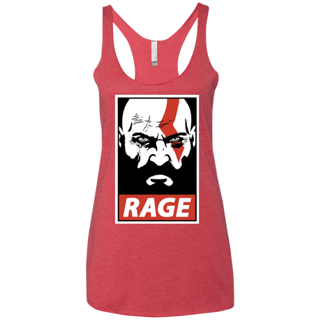 T-Shirts Vintage Red / X-Small Spartan Rage Women's Triblend Racerback Tank