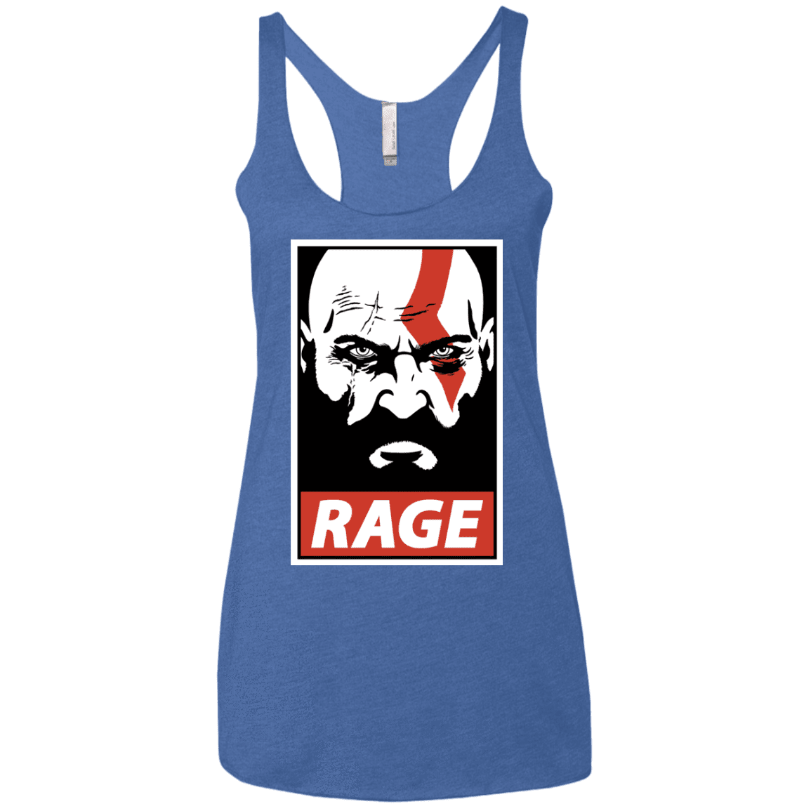 T-Shirts Vintage Royal / X-Small Spartan Rage Women's Triblend Racerback Tank