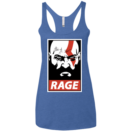 T-Shirts Vintage Royal / X-Small Spartan Rage Women's Triblend Racerback Tank