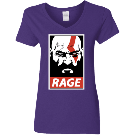 T-Shirts Purple / S Spartan Rage Women's V-Neck T-Shirt