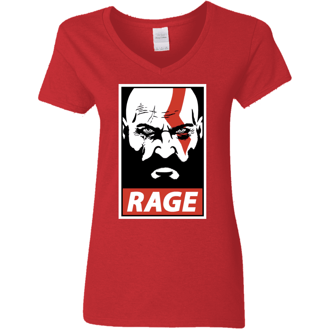 T-Shirts Red / S Spartan Rage Women's V-Neck T-Shirt