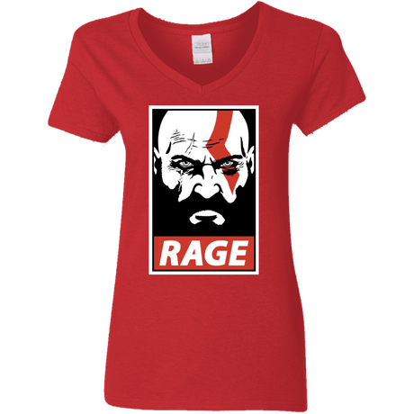 T-Shirts Red / S Spartan Rage Women's V-Neck T-Shirt