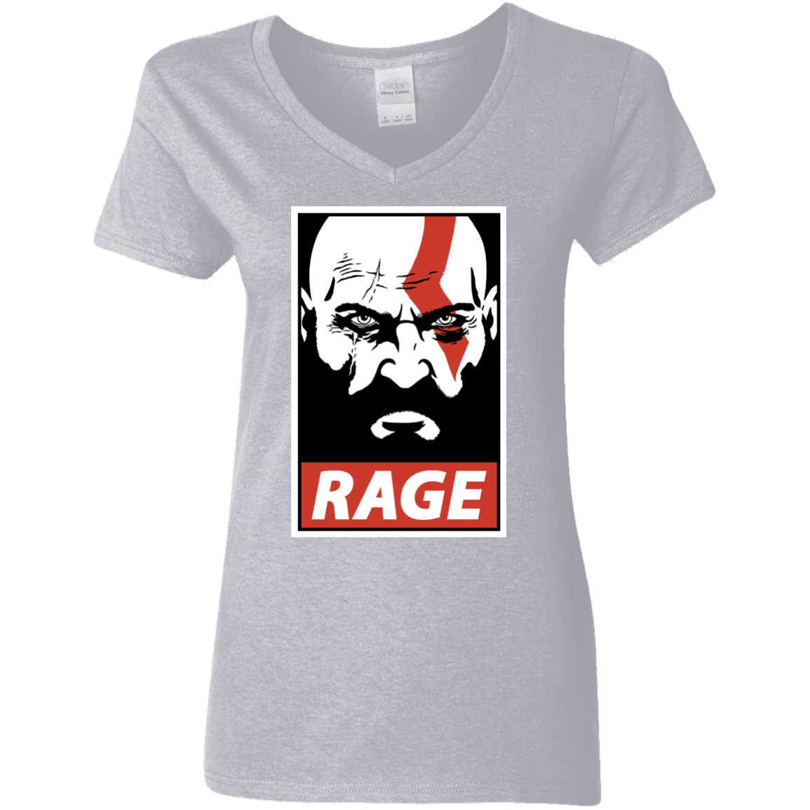 T-Shirts Sport Grey / S Spartan Rage Women's V-Neck T-Shirt