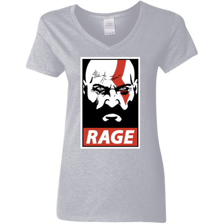 T-Shirts Sport Grey / S Spartan Rage Women's V-Neck T-Shirt