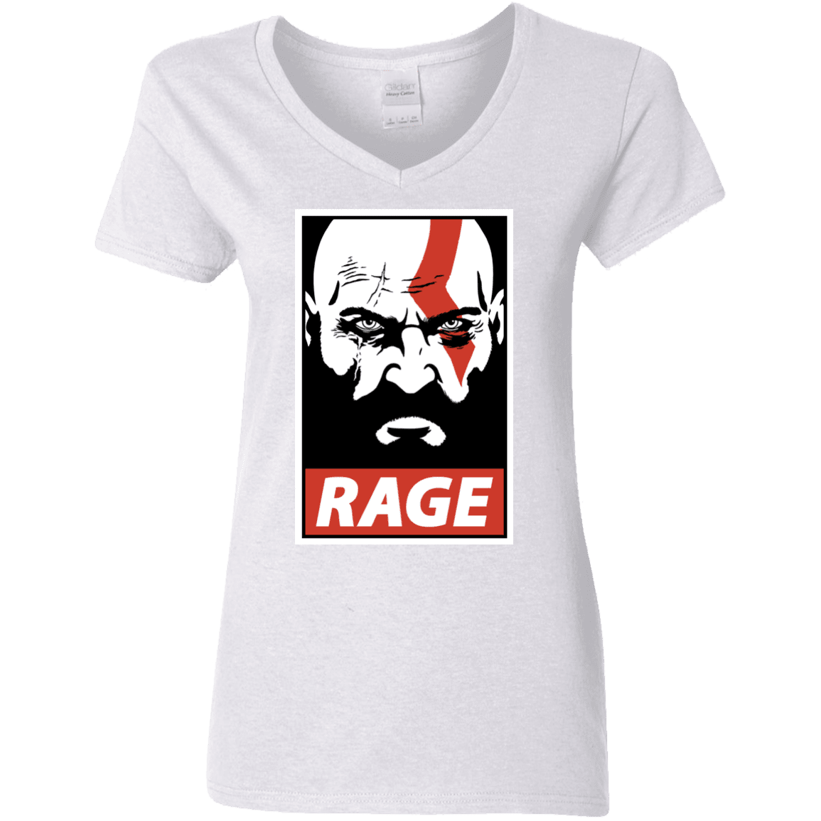 T-Shirts White / S Spartan Rage Women's V-Neck T-Shirt