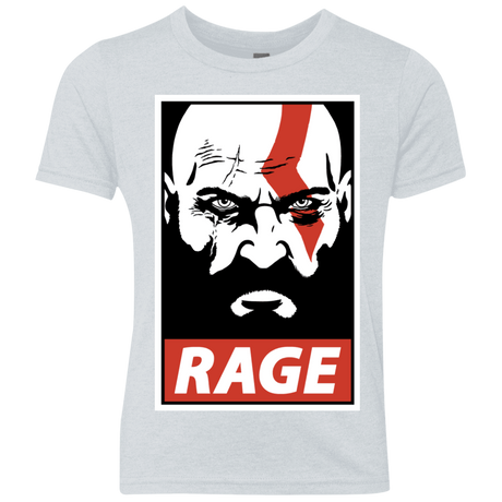 T-Shirts Heather White / YXS Spartan Rage Youth Triblend T-Shirt