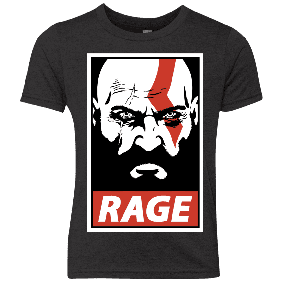 T-Shirts Vintage Black / YXS Spartan Rage Youth Triblend T-Shirt