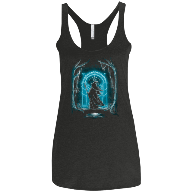 T-Shirts Vintage Black / X-Small Speak Friend and Enter Women's Triblend Racerback Tank