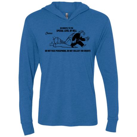 T-Shirts Vintage Royal / X-Small Special Level of Hell Triblend Long Sleeve Hoodie Tee