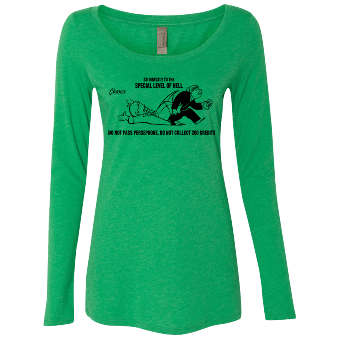T-Shirts Envy / Small Special Level of Hell Women's Triblend Long Sleeve Shirt