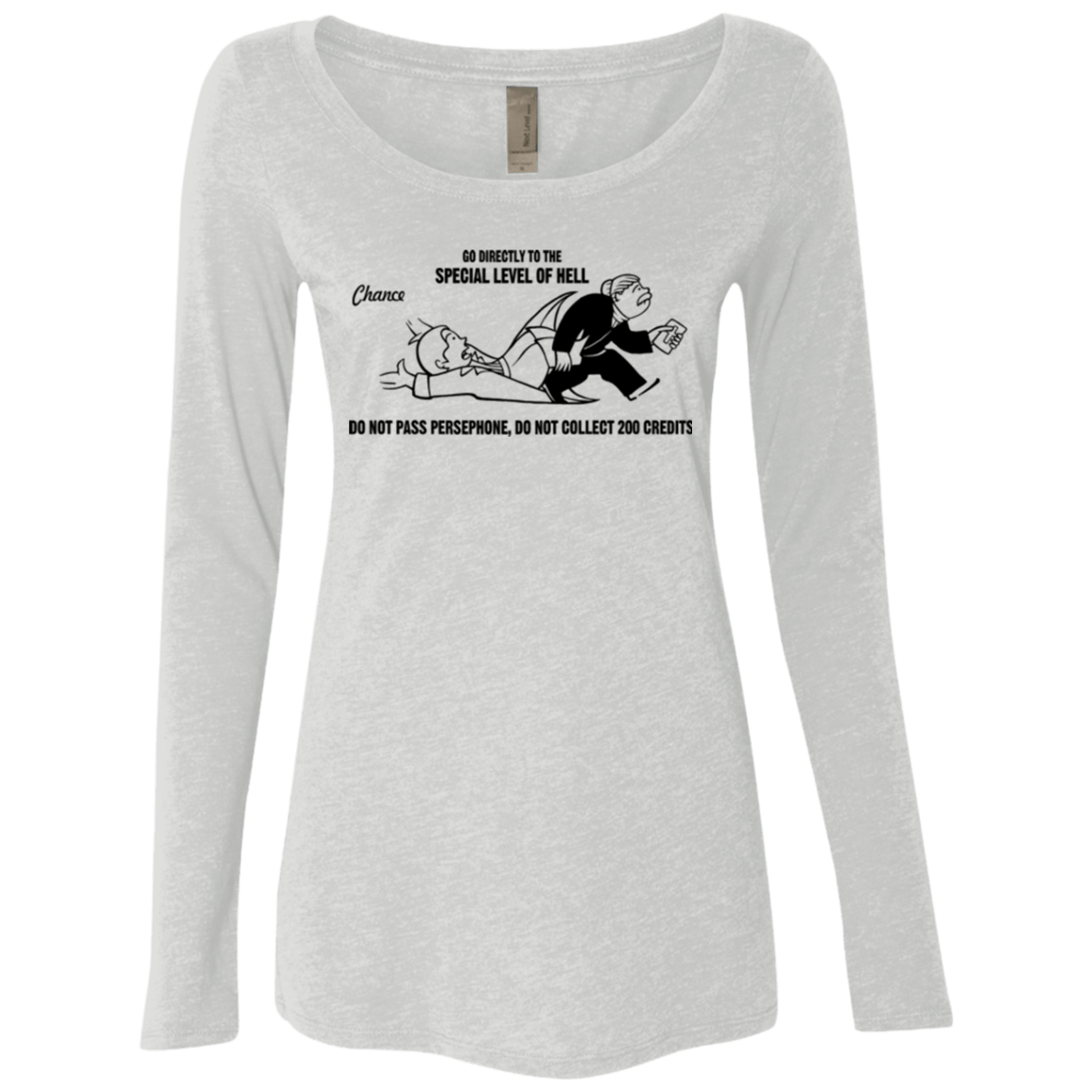 T-Shirts Heather White / Small Special Level of Hell Women's Triblend Long Sleeve Shirt