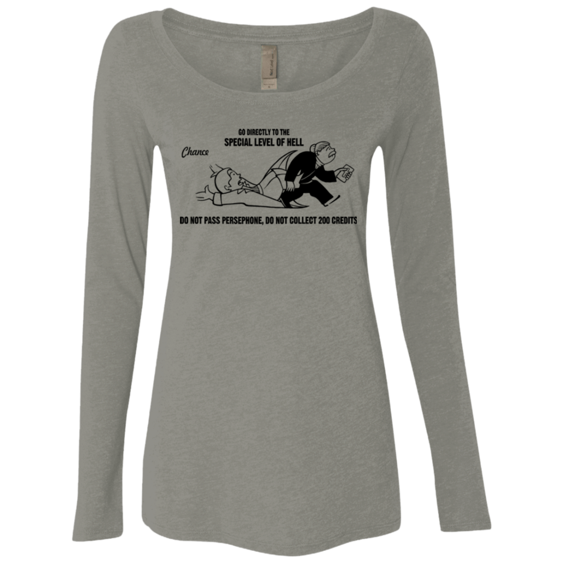 T-Shirts Venetian Grey / Small Special Level of Hell Women's Triblend Long Sleeve Shirt
