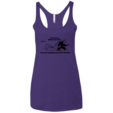 T-Shirts Purple / X-Small Special Level of Hell Women's Triblend Racerback Tank