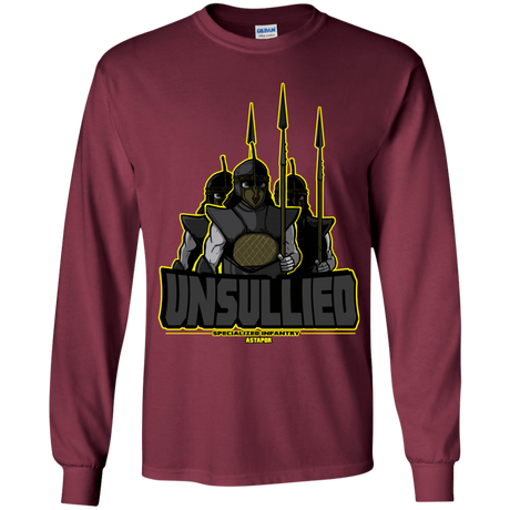 T-Shirts Maroon / YS Specialized Infantry Youth Long Sleeve T-Shirt