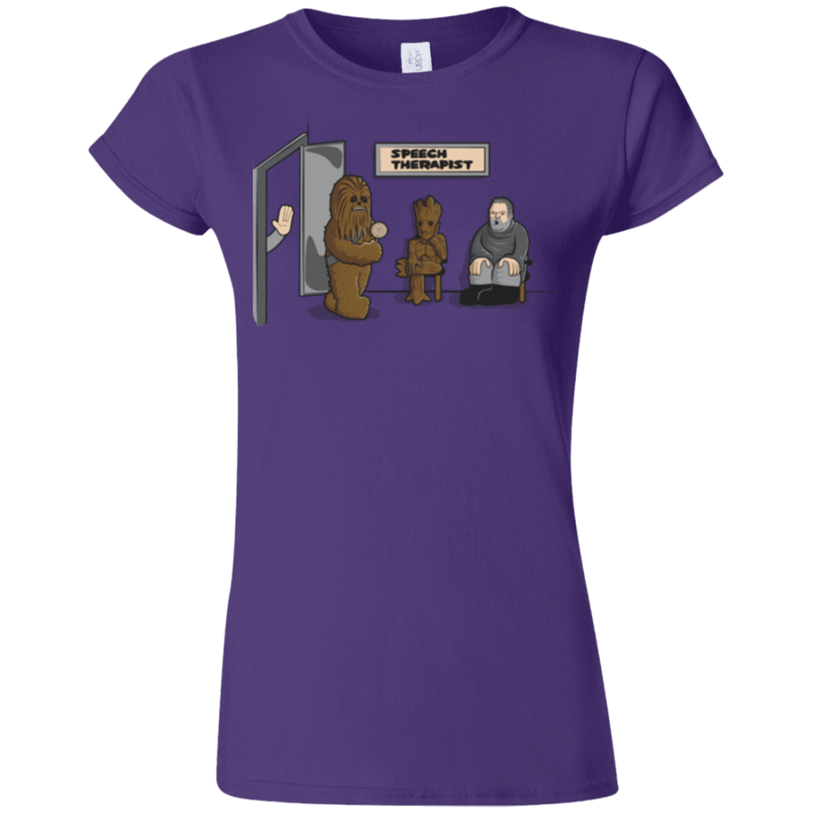 T-Shirts Purple / S Speech Therapist Junior Slimmer-Fit T-Shirt