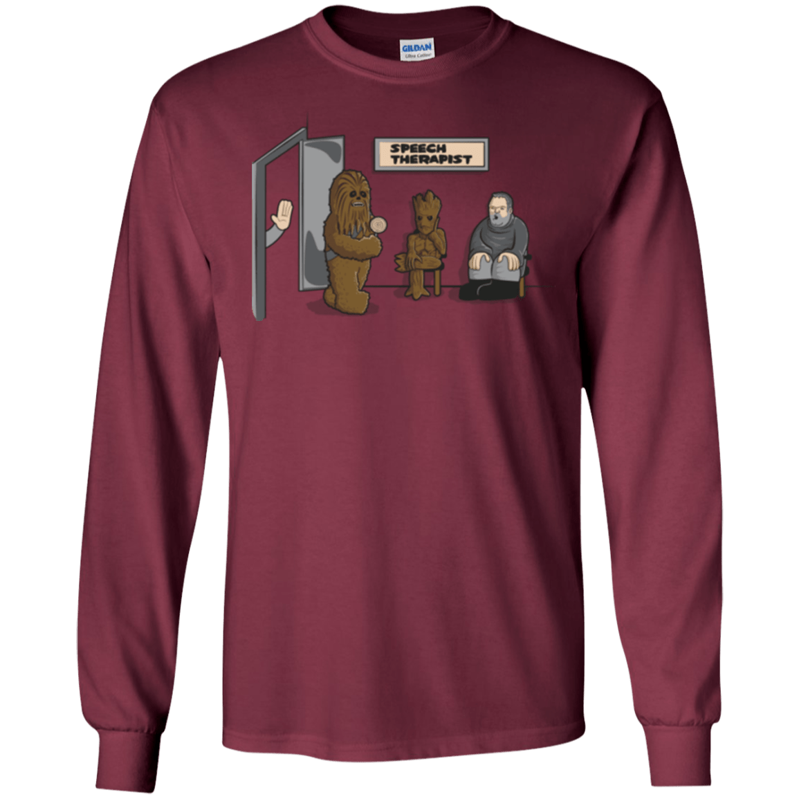 T-Shirts Maroon / S Speech Therapist Men's Long Sleeve T-Shirt