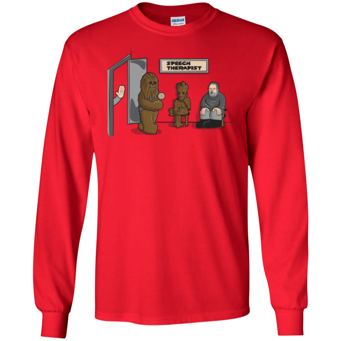 T-Shirts Red / S Speech Therapist Men's Long Sleeve T-Shirt