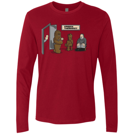 T-Shirts Cardinal / S Speech Therapist Men's Premium Long Sleeve