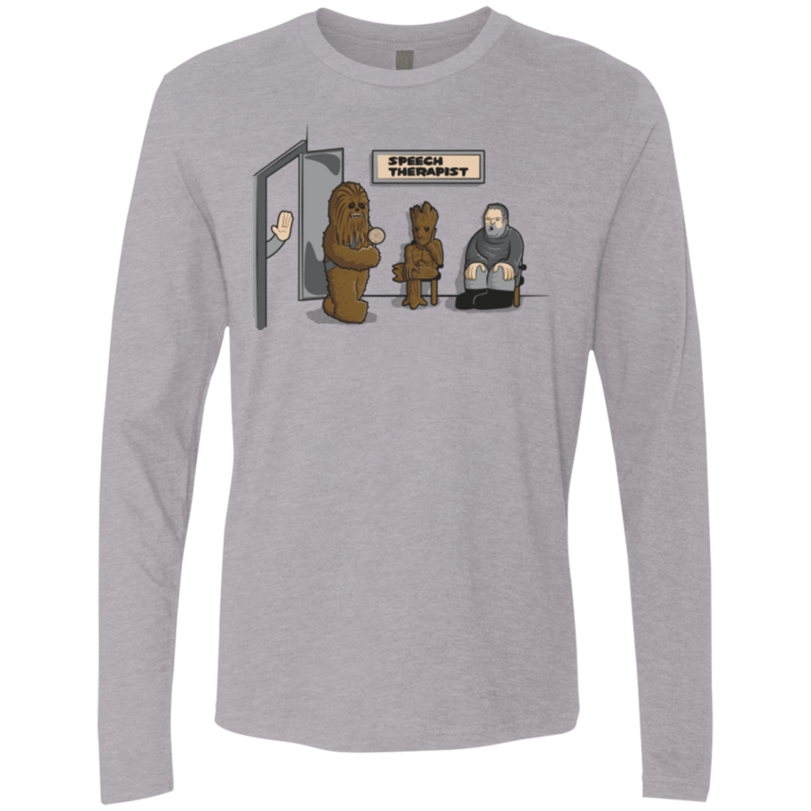 T-Shirts Heather Grey / S Speech Therapist Men's Premium Long Sleeve