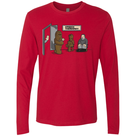 T-Shirts Red / S Speech Therapist Men's Premium Long Sleeve