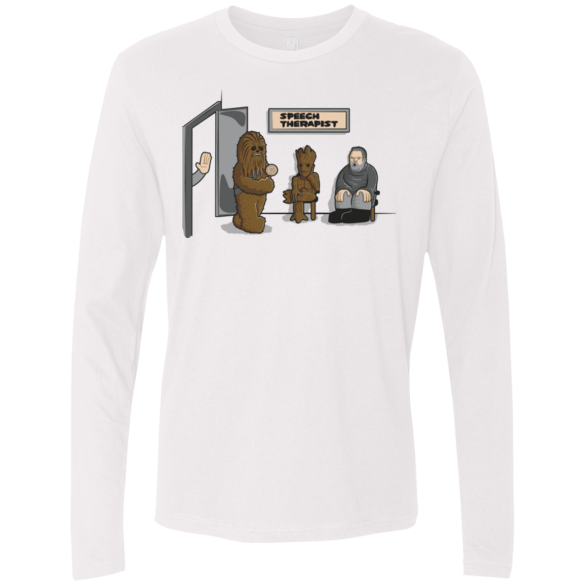 T-Shirts White / S Speech Therapist Men's Premium Long Sleeve