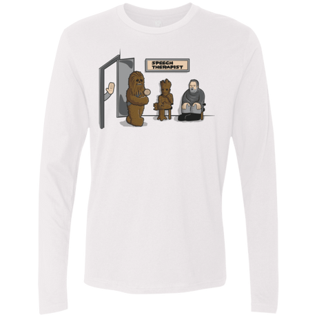 T-Shirts White / S Speech Therapist Men's Premium Long Sleeve