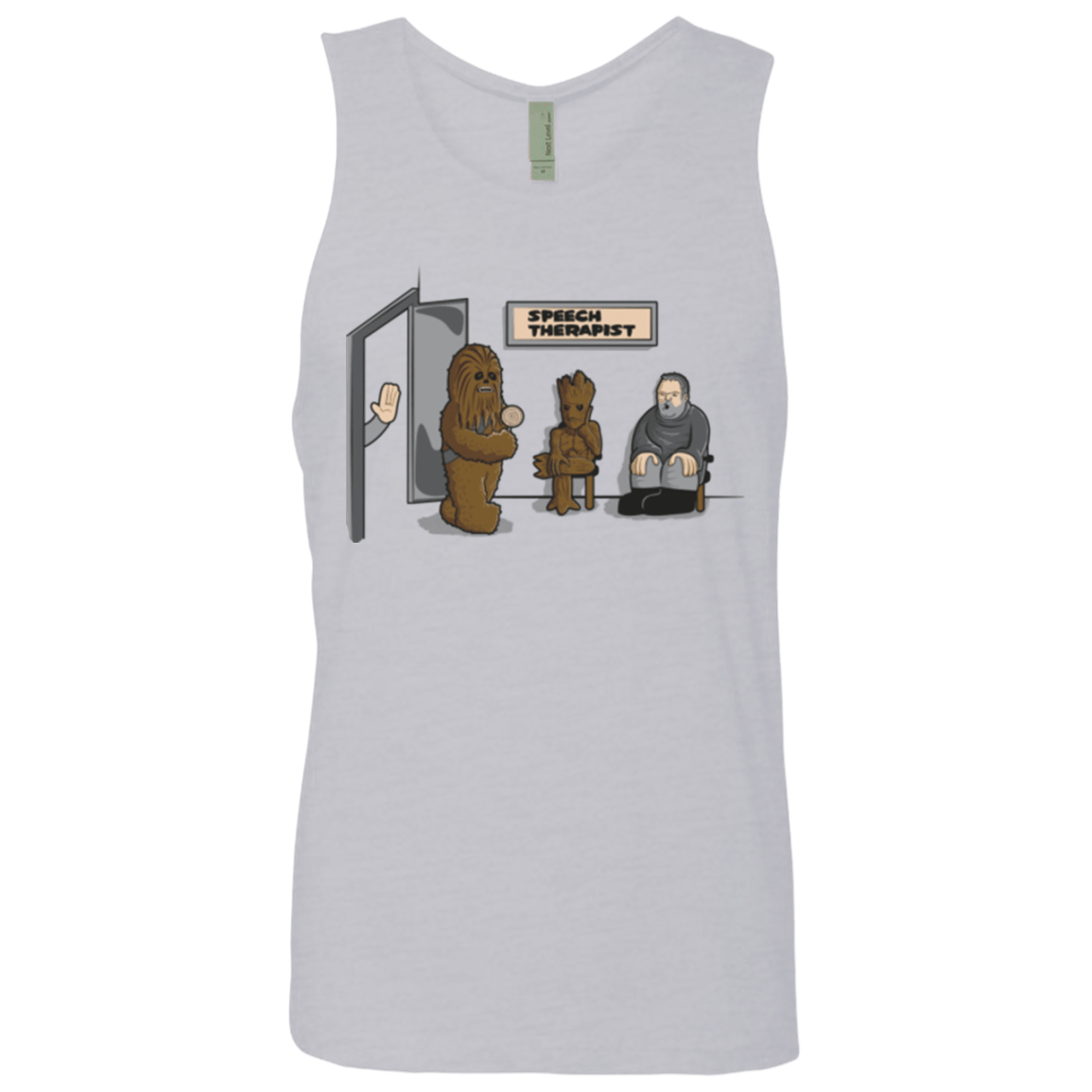 T-Shirts Heather Grey / S Speech Therapist Men's Premium Tank Top