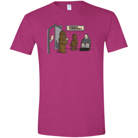 T-Shirts Antique Heliconia / S Speech Therapist Men's Semi-Fitted Softstyle