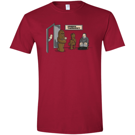 T-Shirts Cardinal Red / S Speech Therapist Men's Semi-Fitted Softstyle