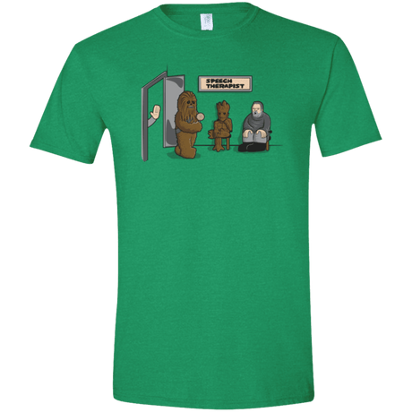 T-Shirts Heather Irish Green / S Speech Therapist Men's Semi-Fitted Softstyle