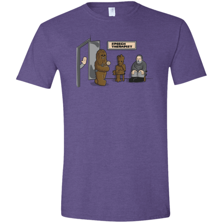 T-Shirts Heather Purple / S Speech Therapist Men's Semi-Fitted Softstyle