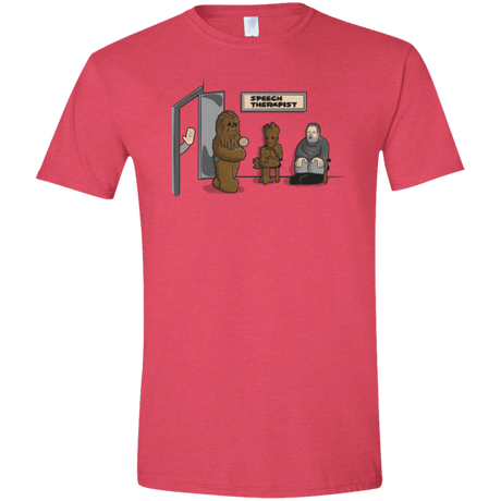 T-Shirts Heather Red / S Speech Therapist Men's Semi-Fitted Softstyle