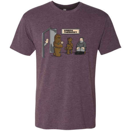T-Shirts Vintage Purple / S Speech Therapist Men's Triblend T-Shirt