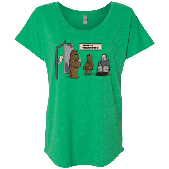 T-Shirts Envy / X-Small Speech Therapist Triblend Dolman Sleeve