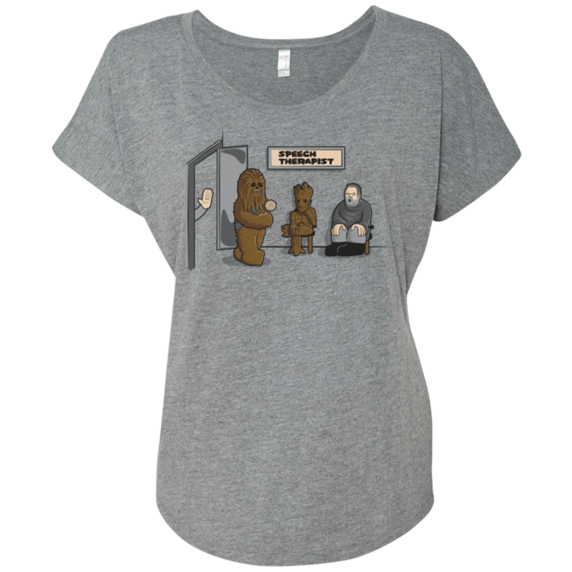 T-Shirts Premium Heather / X-Small Speech Therapist Triblend Dolman Sleeve