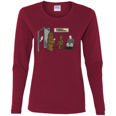 T-Shirts Cardinal / S Speech Therapist Women's Long Sleeve T-Shirt