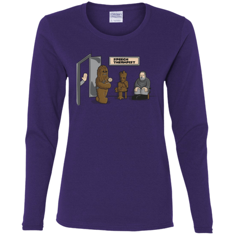 T-Shirts Purple / S Speech Therapist Women's Long Sleeve T-Shirt