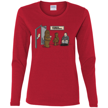 T-Shirts Red / S Speech Therapist Women's Long Sleeve T-Shirt