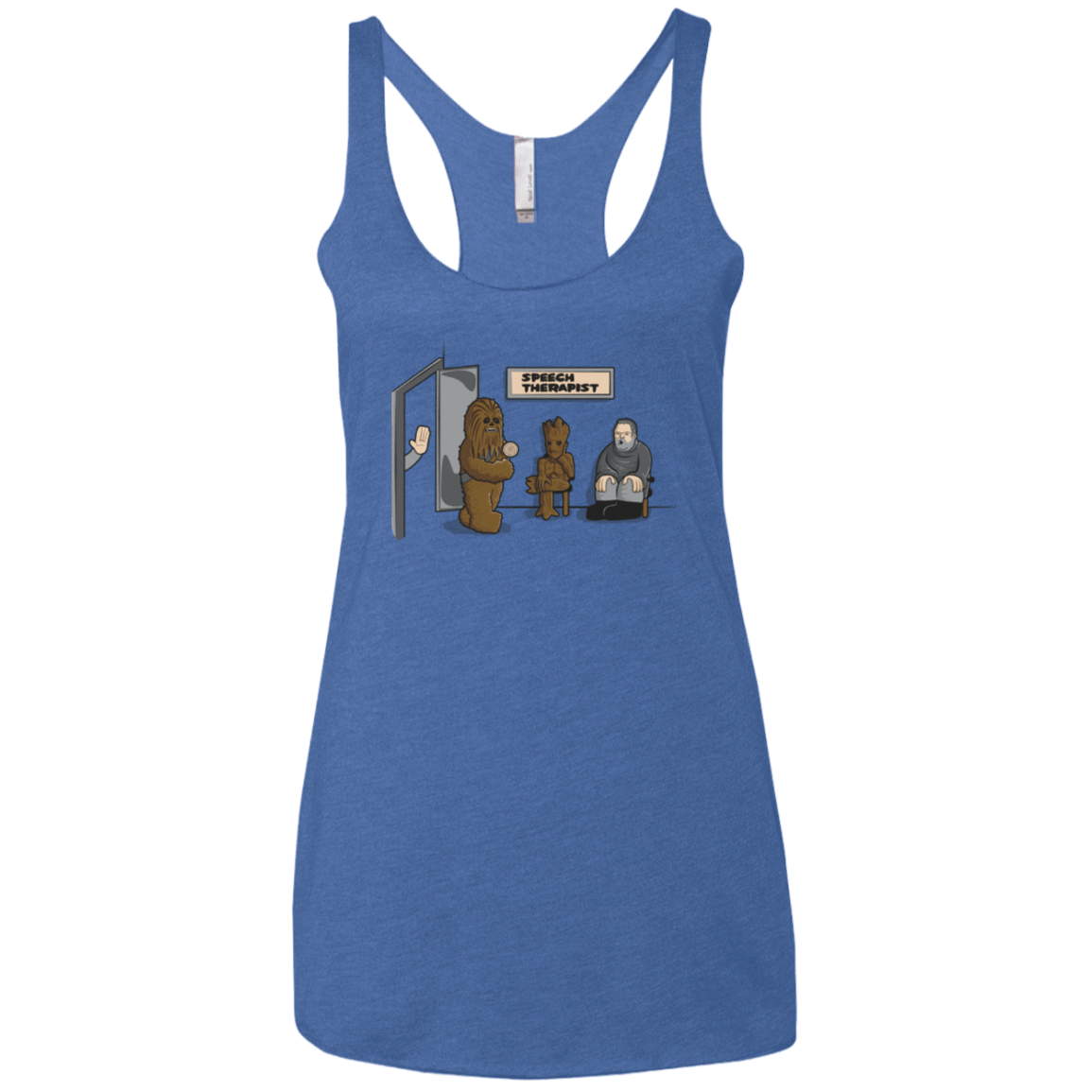 T-Shirts Vintage Royal / X-Small Speech Therapist Women's Triblend Racerback Tank