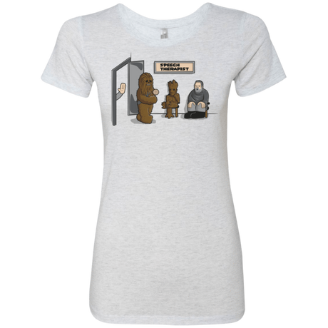 T-Shirts Heather White / S Speech Therapist Women's Triblend T-Shirt