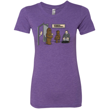 T-Shirts Purple Rush / S Speech Therapist Women's Triblend T-Shirt