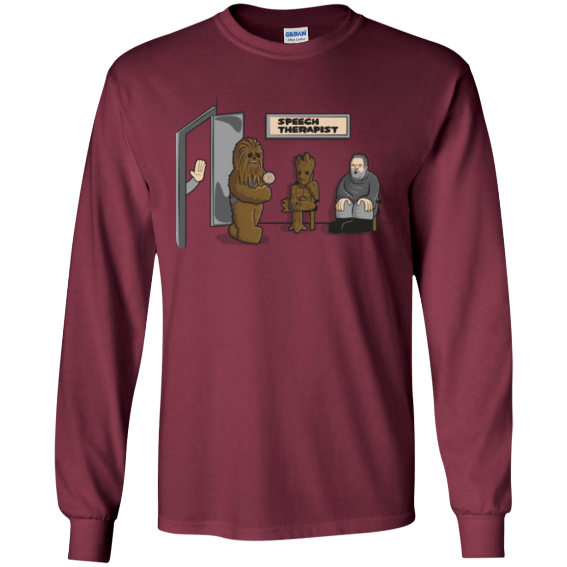 T-Shirts Maroon / YS Speech Therapist Youth Long Sleeve T-Shirt