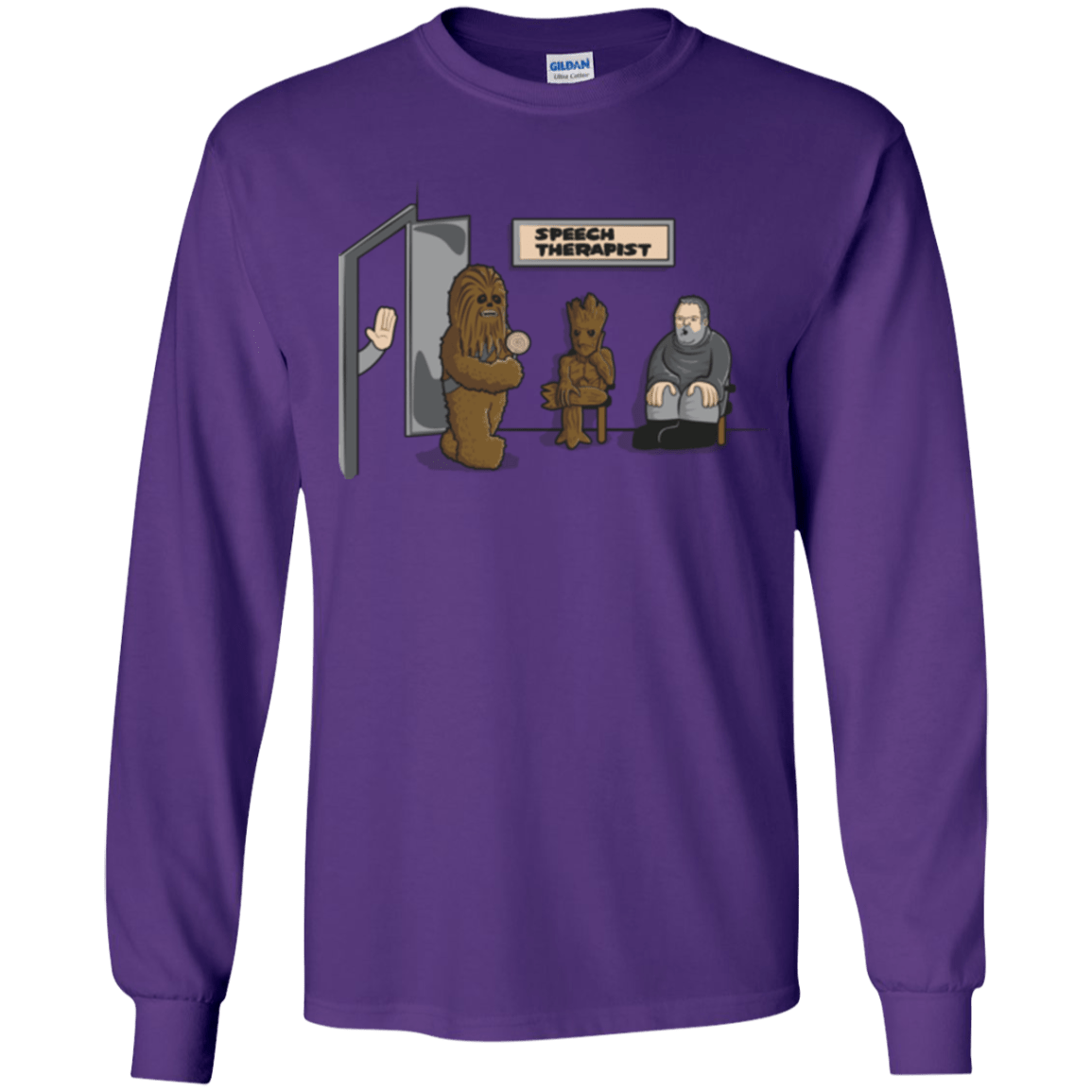 T-Shirts Purple / YS Speech Therapist Youth Long Sleeve T-Shirt