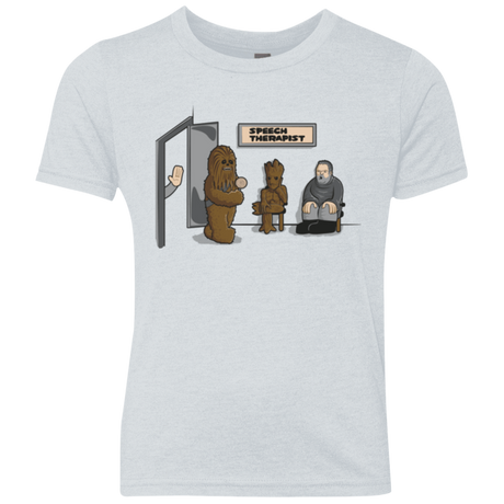 T-Shirts Heather White / YXS Speech Therapist Youth Triblend T-Shirt