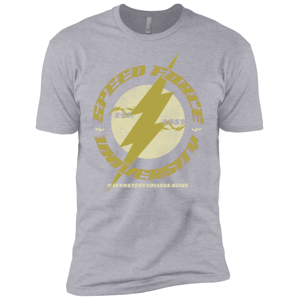 T-Shirts Heather Grey / YXS Speed Force University Boys Premium T-Shirt