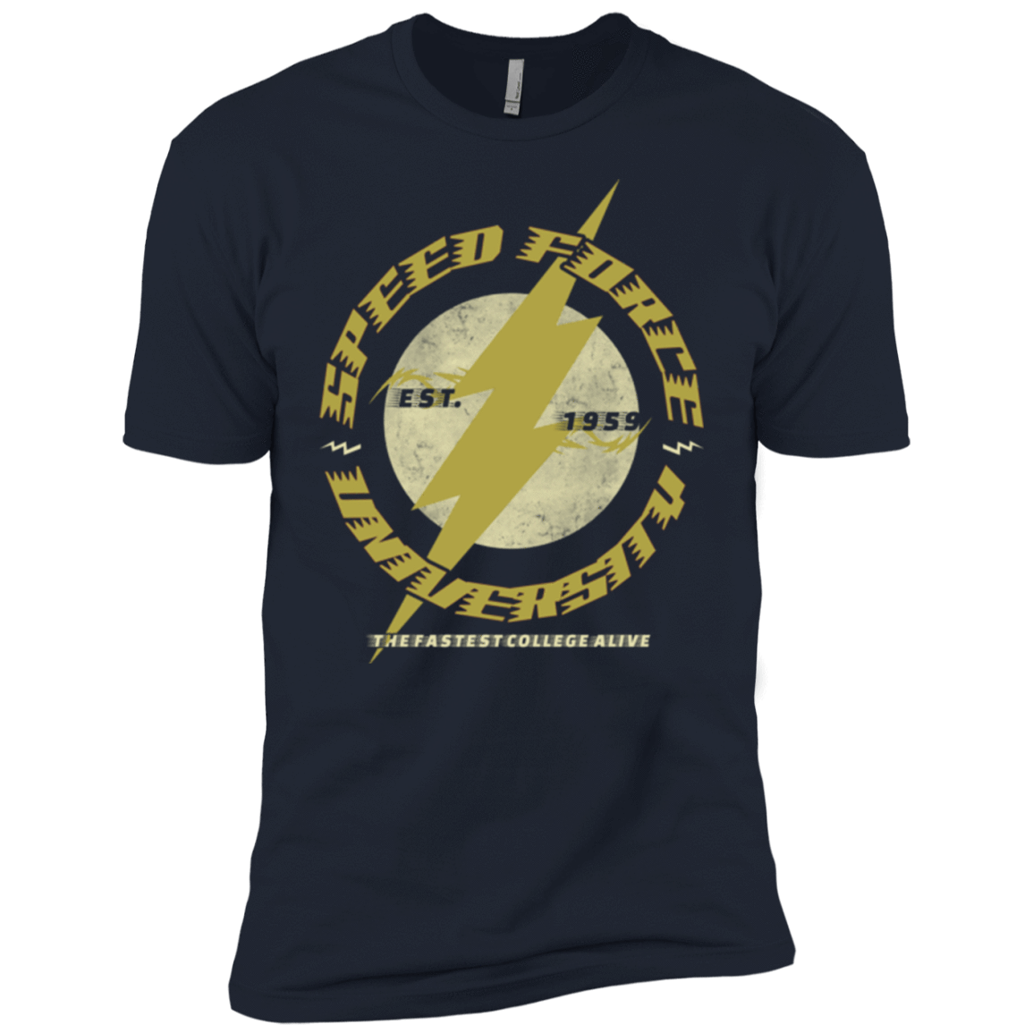 T-Shirts Midnight Navy / YXS Speed Force University Boys Premium T-Shirt